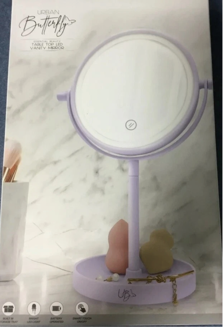 Urban Butterfly Vanity Mirror with Bright Led Light and Smart Touch